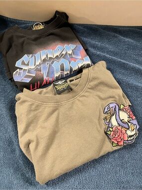 Bundle of 2 Superdry Kids T-shirt-one with Embroidered Patch